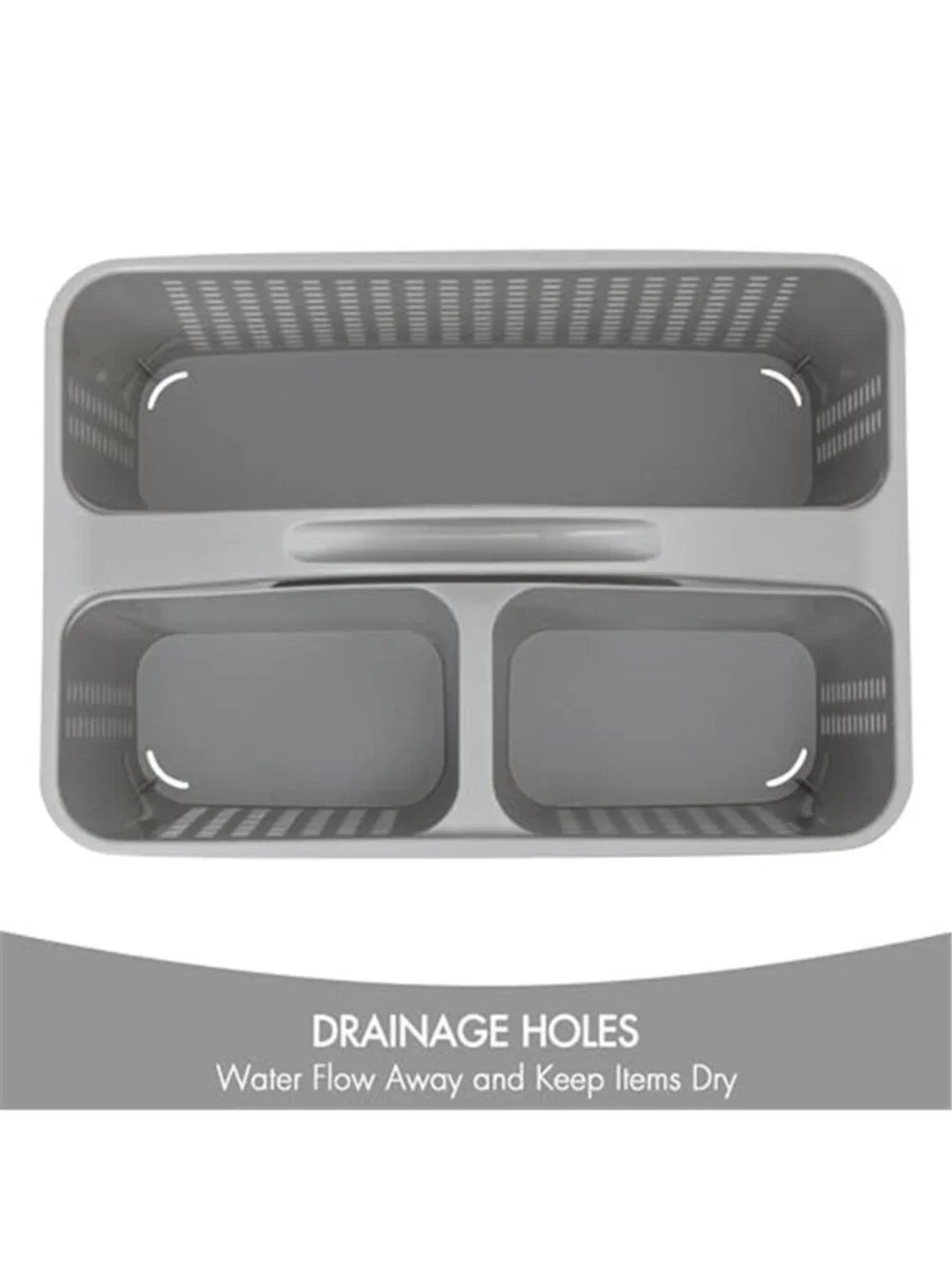Shower Caddy Tote Organizer Portable Bathroom Storage Basket Drain Holes